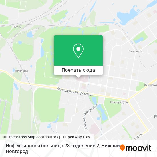 Карта Инфекционная больница 23-отделение 2