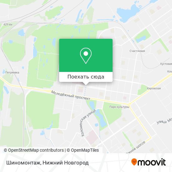 Карта Шиномонтаж