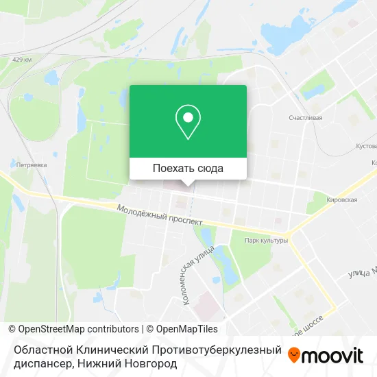 Карта Областной Клинический Противотуберкулезный диспансер