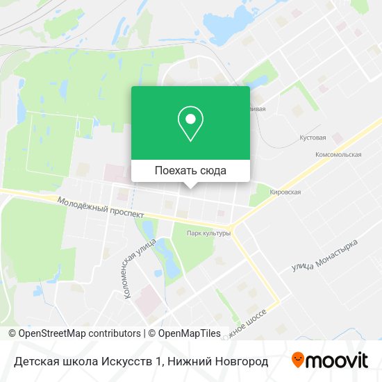 Карта Детская школа Искусств 1