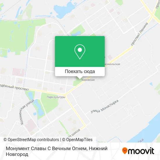 Карта Монумент Славы С Вечным Огнем
