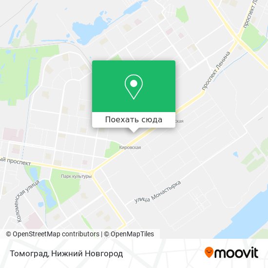 Карта Томоград