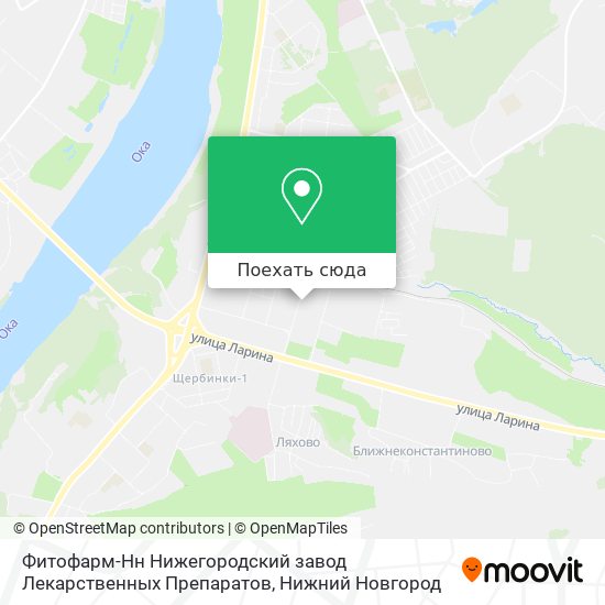 Карта Фитофарм-Нн Нижегородский завод Лекарственных Препаратов