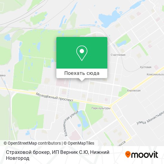Карта Страховой брокер, ИП Верник С.Ю