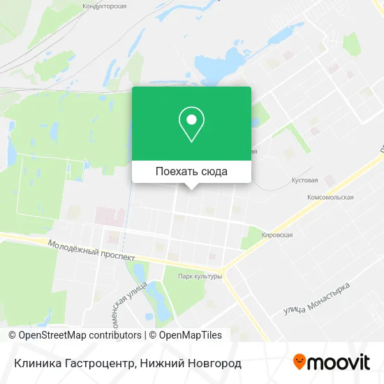 Карта Клиника Гастроцентр