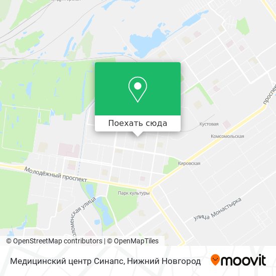 Карта Медицинский центр Синапс