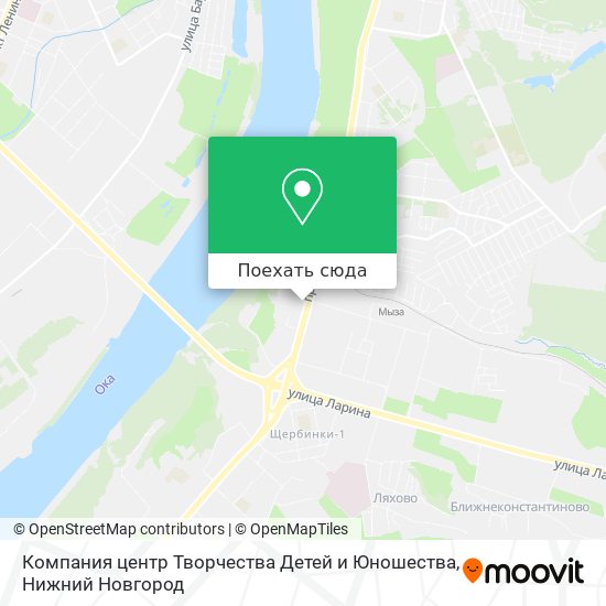 Карта Компания центр Творчества Детей и Юношества