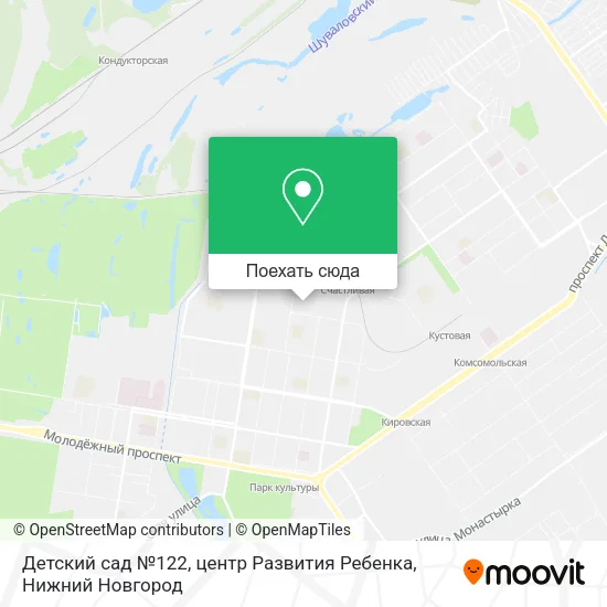 Карта Детский сад №122, центр Развития Ребенка