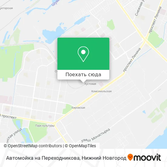 Карта Автомойка на Переходникова