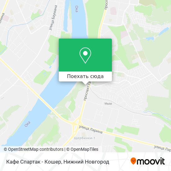 Карта Кафе Спартак - Кошер