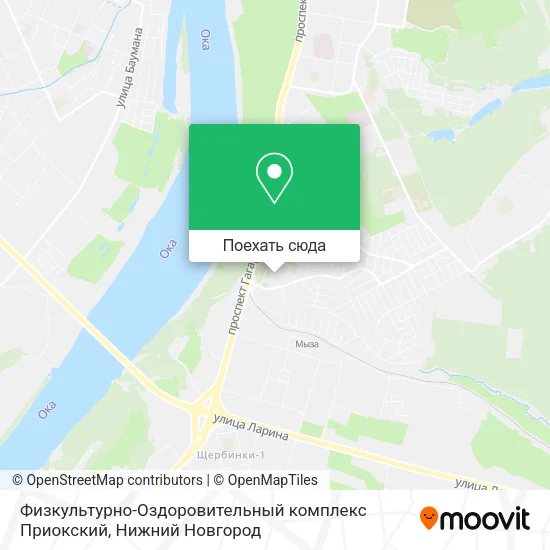 Карта Физкультурно-Оздоровительный комплекс Приокский