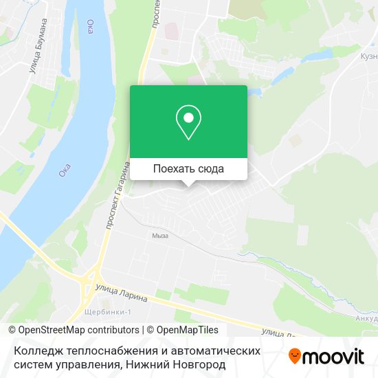 Карта Колледж теплоснабжения и автоматических систем управления