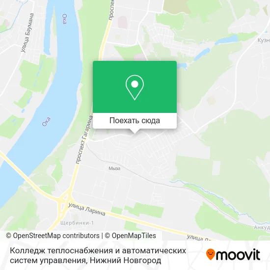 Карта Колледж теплоснабжения и автоматических систем управления