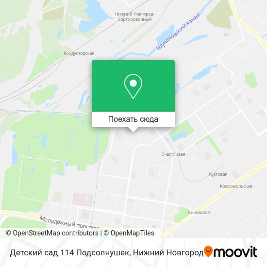 Карта Детский сад 114 Подсолнушек