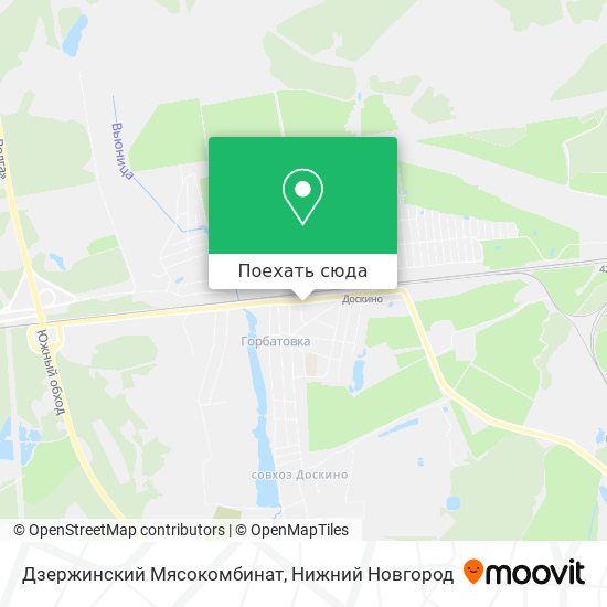Карта Дзержинский Мясокомбинат