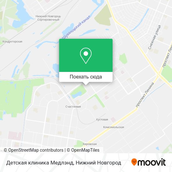 Карта Детская клиника Медлэнд