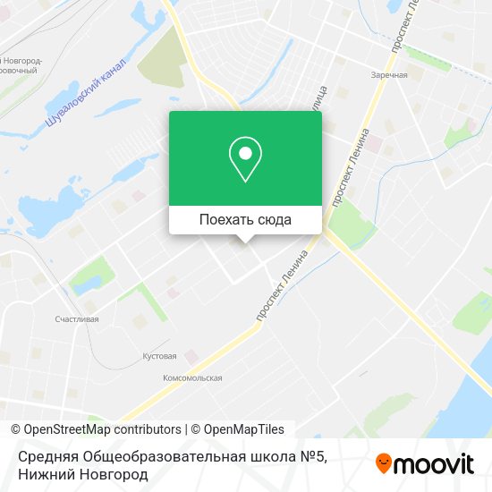 Карта Средняя Общеобразовательная школа №5