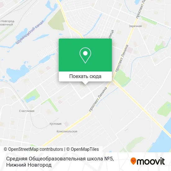 Карта Средняя Общеобразовательная школа №5