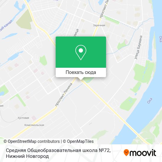 Карта Средняя Общеобразовательная школа №72