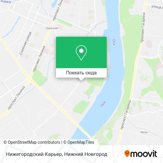 Карта Нижегородский Карьер
