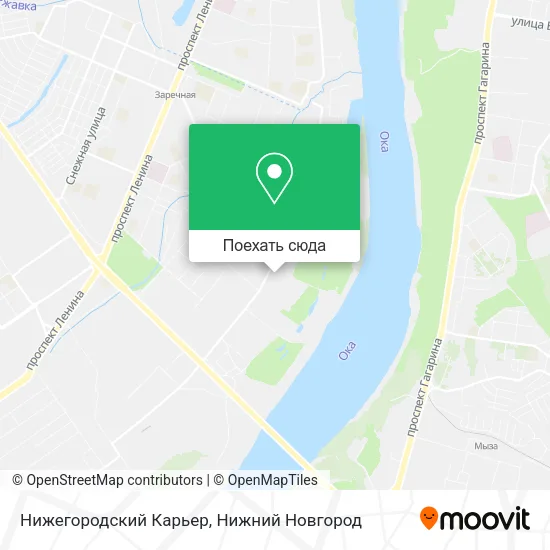 Карта Нижегородский Карьер