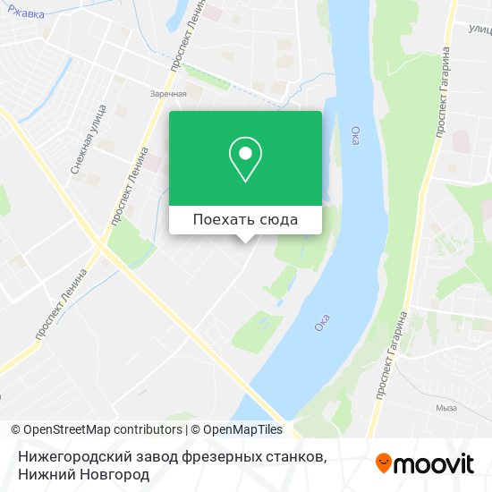 Карта Нижегородский завод фрезерных станков