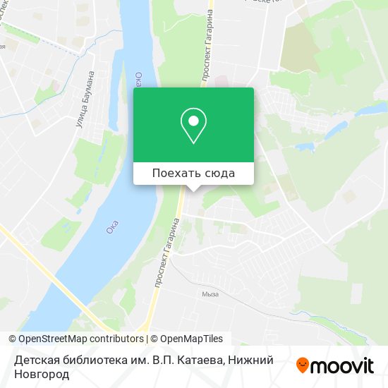 Карта Детская библиотека им. В.П. Катаева