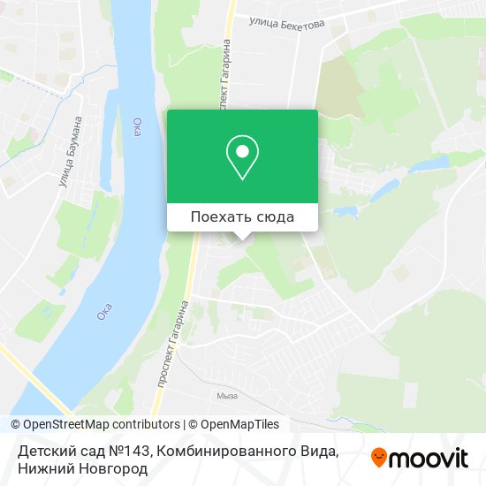 Карта Детский сад №143, Комбинированного Вида