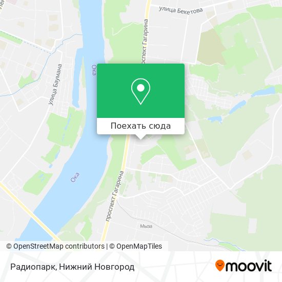 Карта Радиопарк