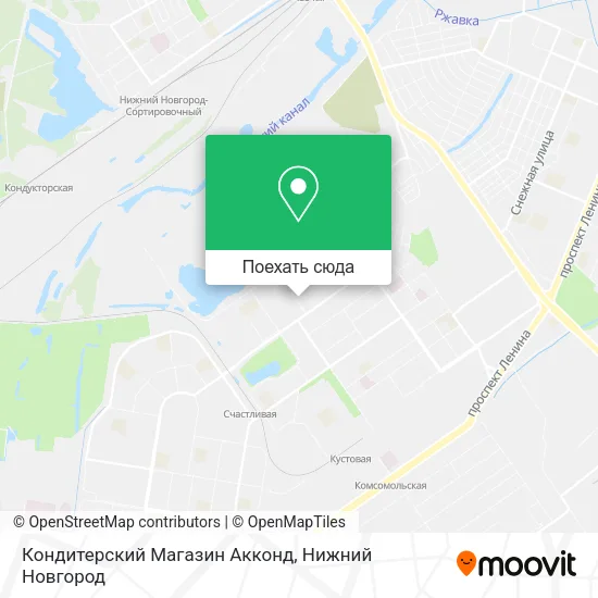 Карта Кондитерский Магазин Акконд