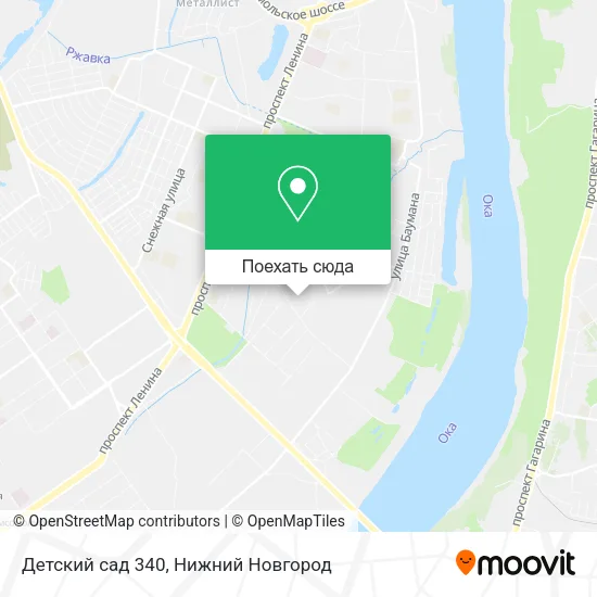 Карта Детский сад 340