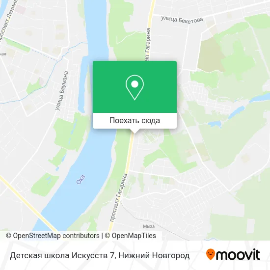Карта Детская школа Искусств 7