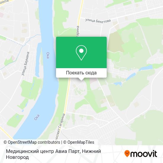Карта Медицинский центр Авиа Парт