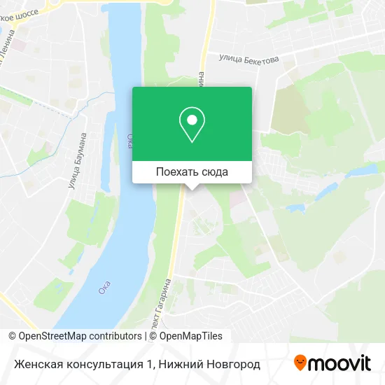 Карта Женская консультация 1