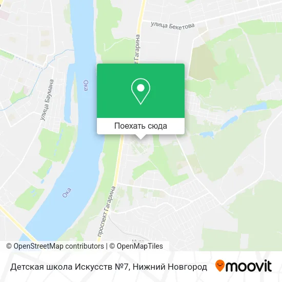 Карта Детская школа Искусств №7
