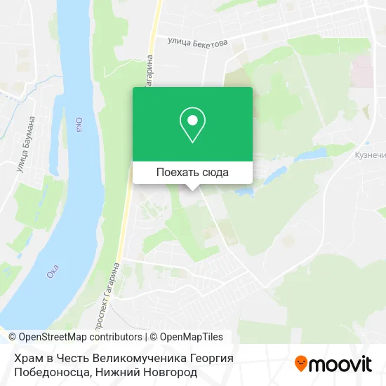 Карта Храм в Честь Великомученика Георгия Победоносца
