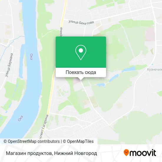 Карта Магазин продуктов