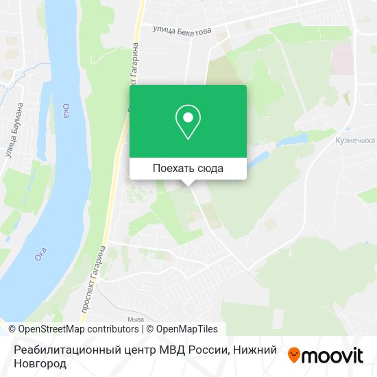 Карта Реабилитационный центр МВД России