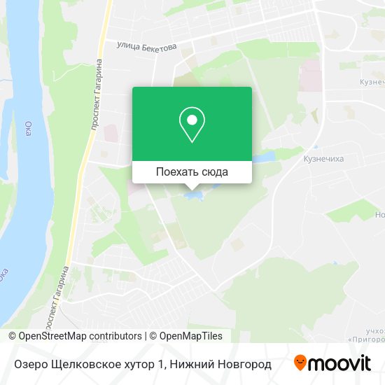 Карта Озеро Щелковское хутор 1