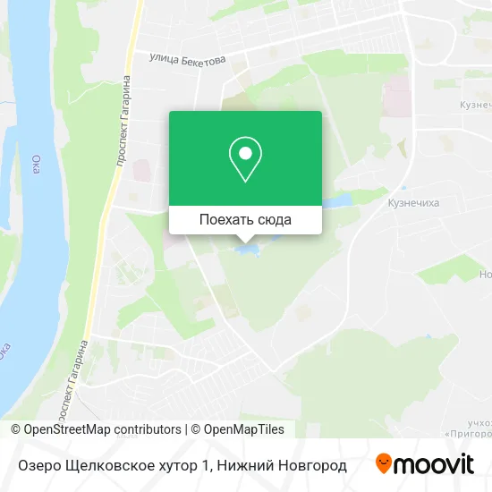 Карта Озеро Щелковское хутор 1