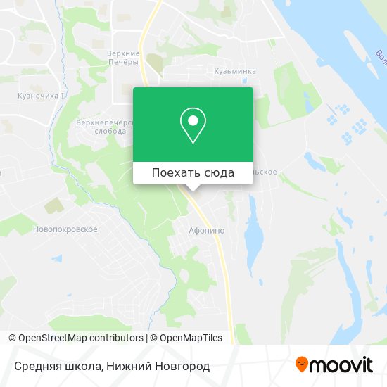 Карта Средняя школа