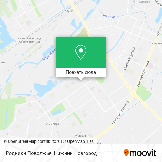 Карта Родники Поволжья