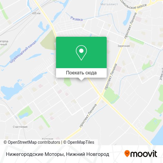 Карта Нижегородские Моторы