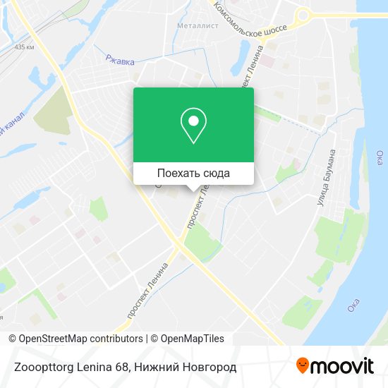 Карта Zooopttorg Lenina 68