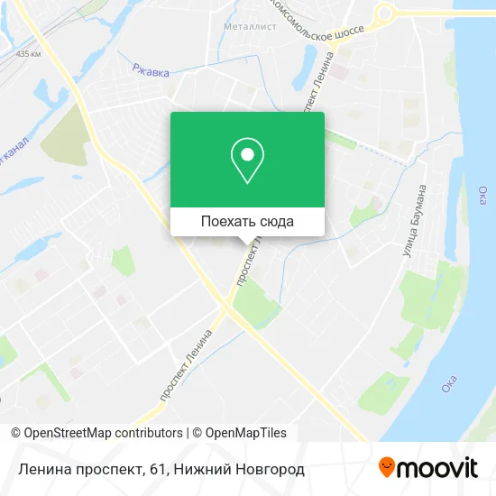 Карта Ленина проспект, 61