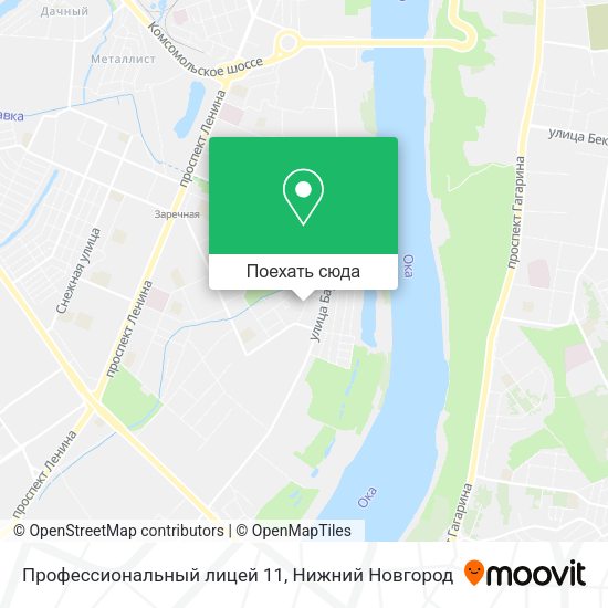 Карта Профессиональный лицей 11