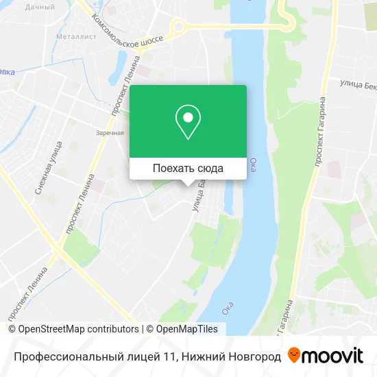 Карта Профессиональный лицей 11