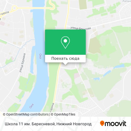 Карта Школа 11 им. Бересневой