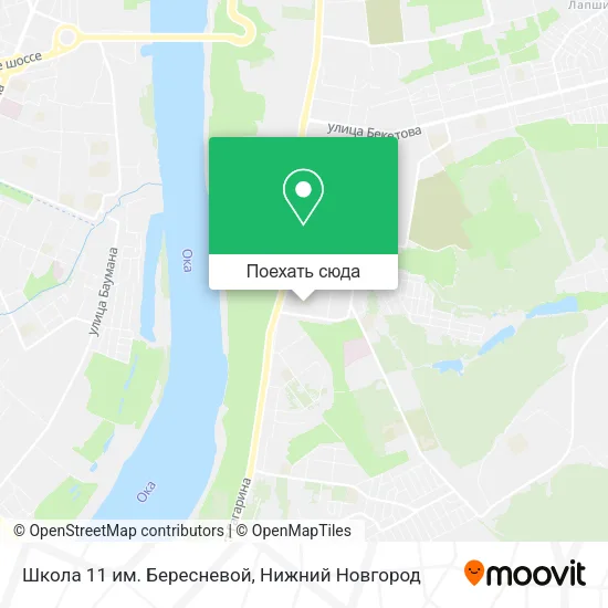 Карта Школа 11 им. Бересневой