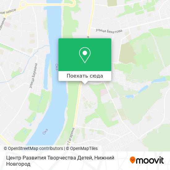 Карта Центр Развития Творчества Детей